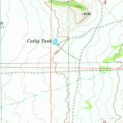 United States Geological Survey Lone Mountain, NM (1982, 24000-Scale) digital map
