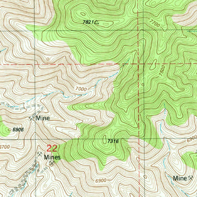 United States Geological Survey Lone Mountain, NM (1982, 24000-Scale) digital map