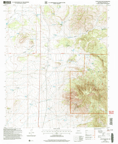 United States Geological Survey Lone Mountain, NM (2004, 24000-Scale) digital map