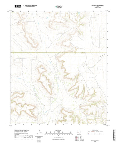 United States Geological Survey Lone Mountain, TX (2022, 24000-Scale) digital map