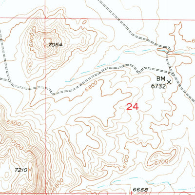 United States Geological Survey Lone Mountain, WY (1951, 24000-Scale) digital map