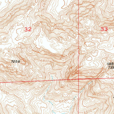 United States Geological Survey Lone Mountain, WY (1951, 24000-Scale) digital map