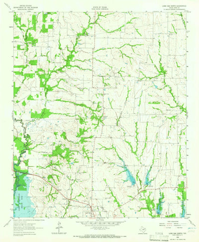United States Geological Survey Lone Oak North, TX (1962, 24000-Scale) digital map