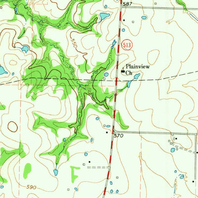 United States Geological Survey Lone Oak North, TX (1962, 24000-Scale) digital map
