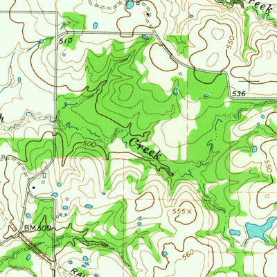 United States Geological Survey Lone Oak North, TX (1962, 24000-Scale) digital map