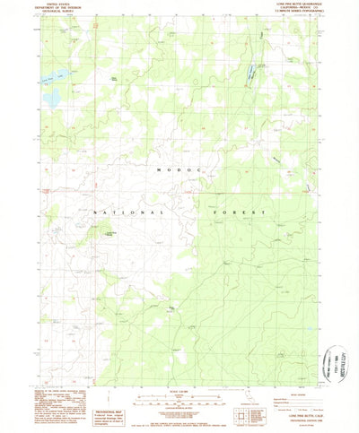 United States Geological Survey Lone Pine Butte, CA (1988, 24000-Scale) digital map
