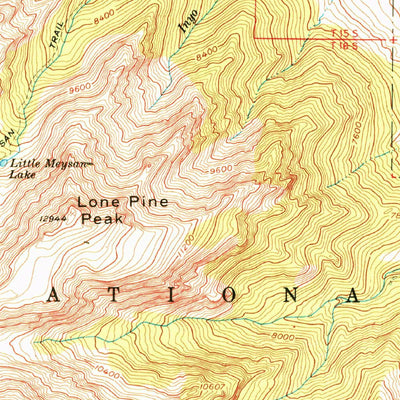 United States Geological Survey Lone Pine, CA (1958, 62500-Scale) digital map