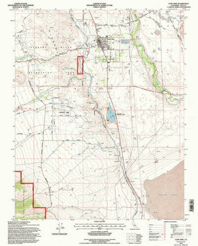 United States Geological Survey Lone Pine, CA (1994, 24000-Scale) digital map