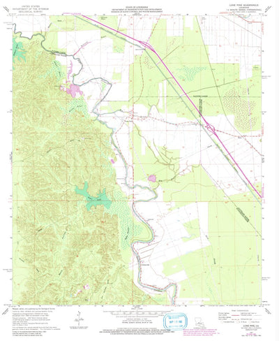 United States Geological Survey Lone Pine, LA (1967, 24000-Scale) digital map