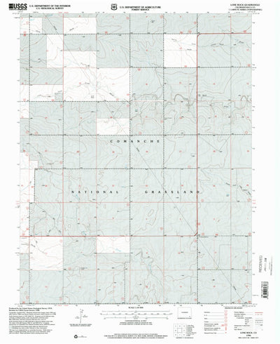 United States Geological Survey Lone Rock, CO (1996, 24000-Scale) digital map