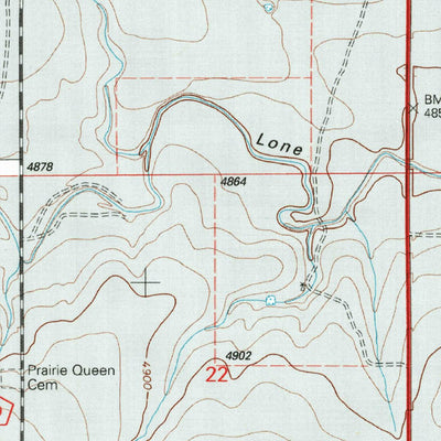 United States Geological Survey Lone Rock, CO (1996, 24000-Scale) digital map