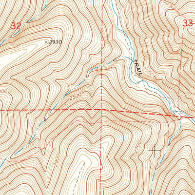 United States Geological Survey Lone Rock Creek, OR (1970, 24000-Scale) digital map