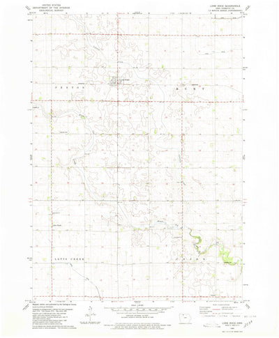 United States Geological Survey Lone Rock, IA (1980, 24000-Scale) digital map