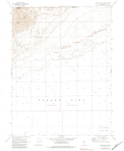 United States Geological Survey Lone Rock NW, NV (1969, 24000-Scale) digital map