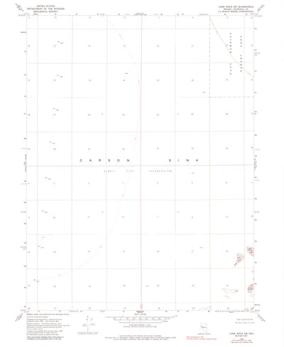 United States Geological Survey Lone Rock SW, NV (1969, 24000-Scale) digital map