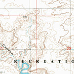 United States Geological Survey Lone Rock, UT-AZ (1981, 24000-Scale) digital map
