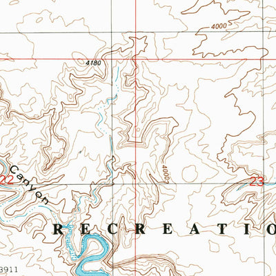 United States Geological Survey Lone Rock, UT-AZ (1981, 24000-Scale) digital map