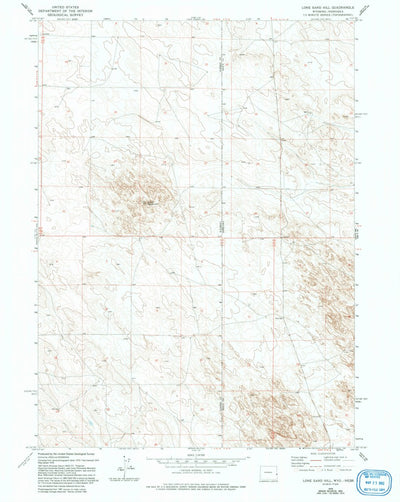 United States Geological Survey Lone Sand Hill, WY-NE (1978, 24000-Scale) digital map