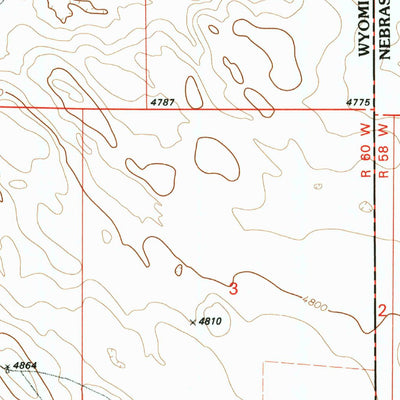 United States Geological Survey Lone Sand Hill, WY-NE (1990, 24000-Scale) digital map