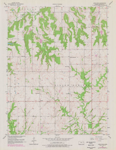 United States Geological Survey Lone Star, KS (1957, 24000-Scale) digital map