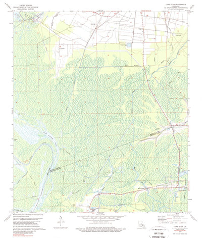United States Geological Survey Lone Star, LA (1974, 24000-Scale) digital map