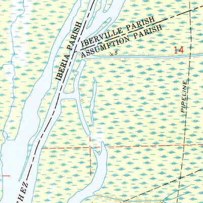 United States Geological Survey Lone Star, LA (1974, 24000-Scale) digital map
