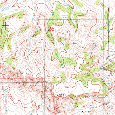 United States Geological Survey Lone Tree Creek, MT (1980, 24000-Scale) digital map