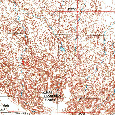 United States Geological Survey Lone Tree Creek, SD (1953, 24000-Scale) digital map