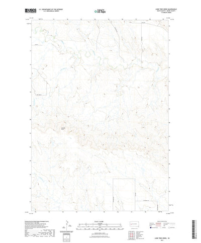 United States Geological Survey Lone Tree Creek, SD (2021, 24000-Scale) digital map