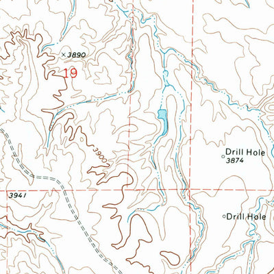 United States Geological Survey Lone Tree Creek, WY (1972, 24000-Scale) digital map