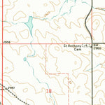 United States Geological Survey Lone Tree Draw East, SD (1973, 24000-Scale) digital map
