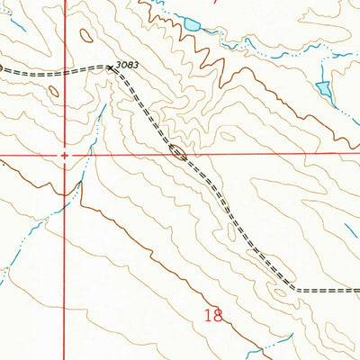 United States Geological Survey Lone Tree Draw West, SD (1973, 24000-Scale) digital map