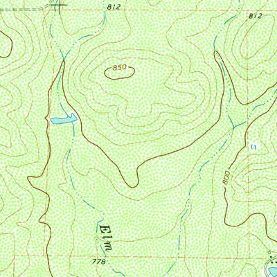 United States Geological Survey Lone Tree Hill, TX (1971, 24000-Scale) digital map