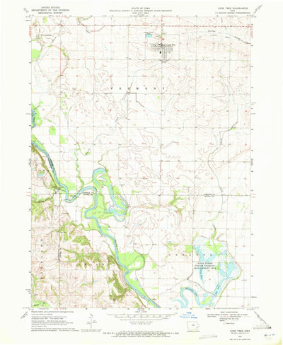 United States Geological Survey Lone Tree, IA (1969, 24000-Scale) digital map