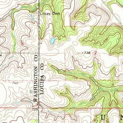 United States Geological Survey Lone Tree, IA (1969, 24000-Scale) digital map