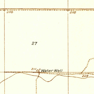 United States Geological Survey Lone Tree Well, CA (1932, 31680-Scale) digital map