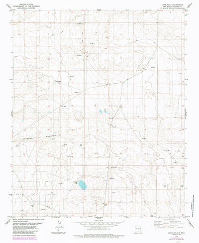 United States Geological Survey Lone Wolf, NM (1979, 24000-Scale) digital map