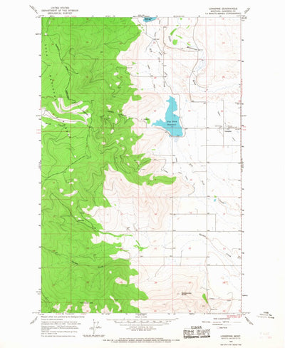 United States Geological Survey Lonepine, MT (1964, 24000-Scale) digital map