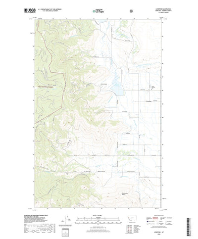 United States Geological Survey Lonepine, MT (2020, 24000-Scale) digital map