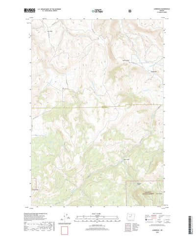 United States Geological Survey Lonerock, OR (2020, 24000-Scale) digital map
