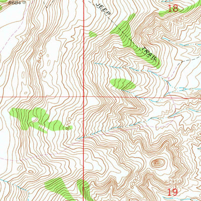 United States Geological Survey Lonetree, WY (1964, 24000-Scale) digital map