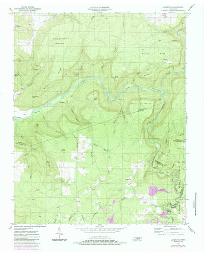 United States Geological Survey Lonewood, TN (1954, 24000-Scale) digital map