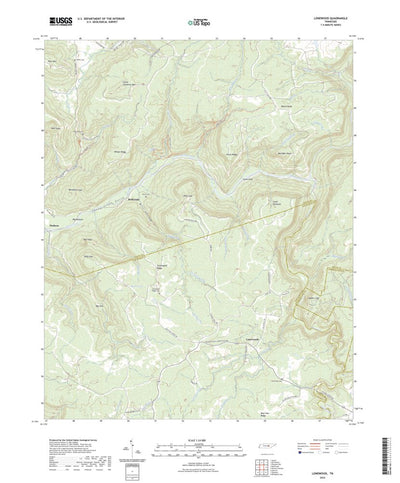 United States Geological Survey Lonewood, TN (2022, 24000-Scale) digital map