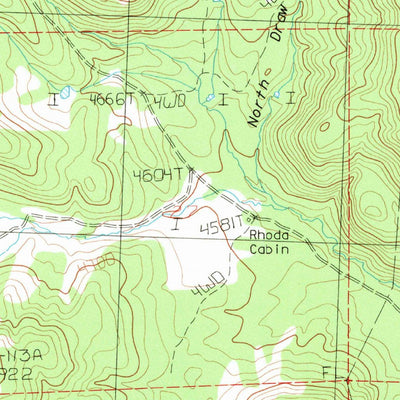 United States Geological Survey Long Barn, OR (1983, 24000-Scale) digital map