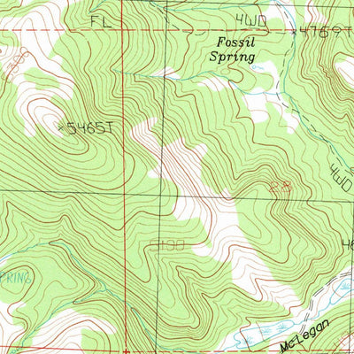 United States Geological Survey Long Barn, OR (1983, 24000-Scale) digital map