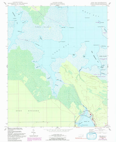 United States Geological Survey Long Bay, NC (1949, 24000-Scale) digital map