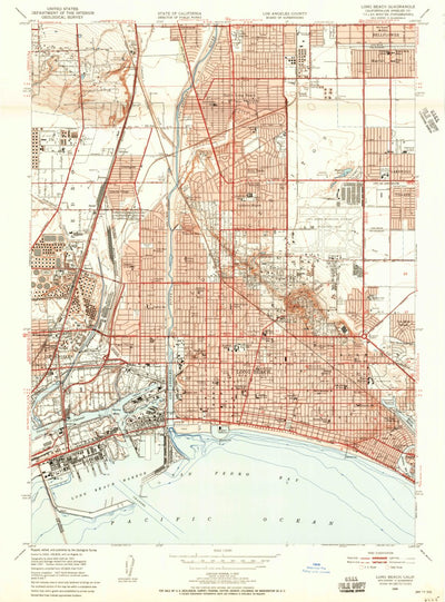 United States Geological Survey Long Beach, CA (1949, 24000-Scale) digital map