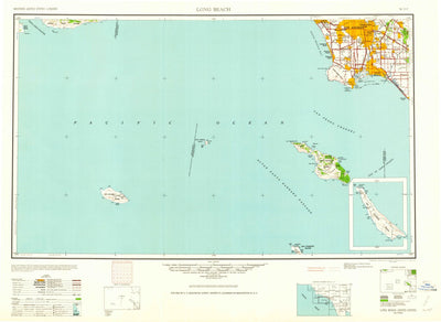 United States Geological Survey Long Beach, CA (1960, 250000-Scale) digital map
