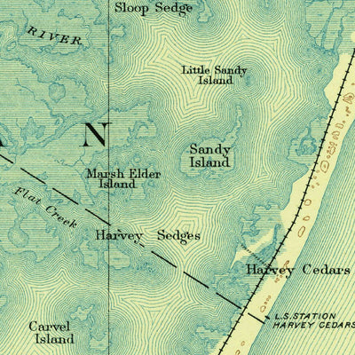 United States Geological Survey Long Beach, NJ (1893, 62500-Scale) digital map