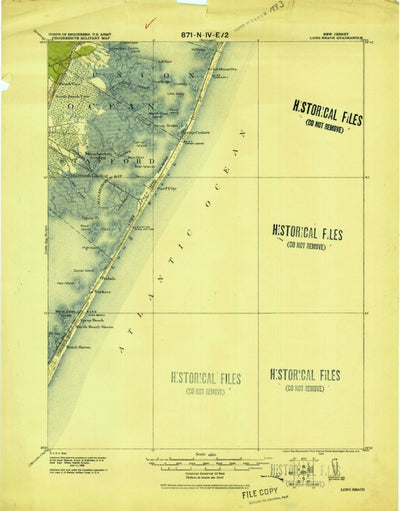 United States Geological Survey Long Beach, NJ (1919, 62500-Scale) digital map